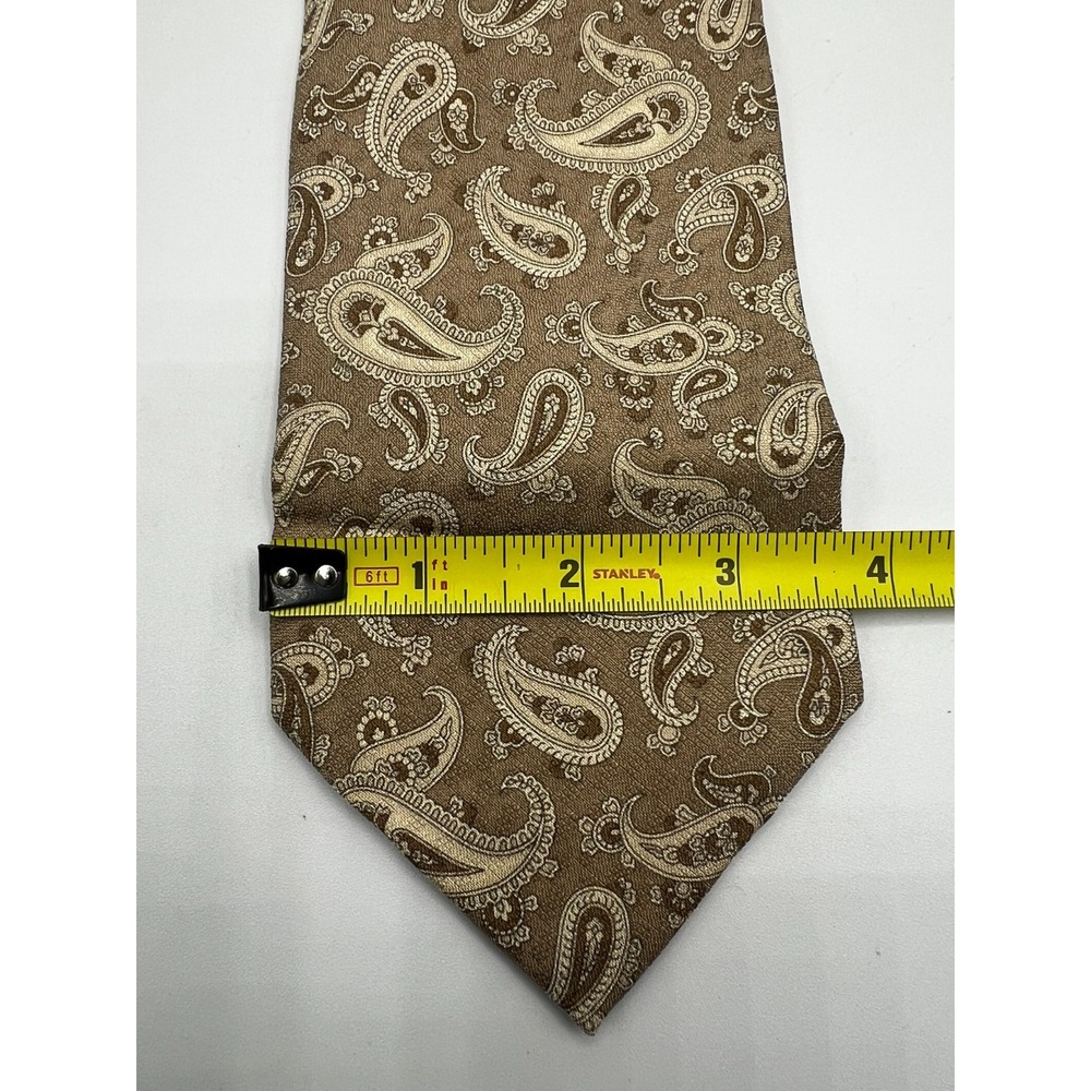 Today's Man Men's 100% Silk Tie Multi-Color Geometric Print W:3.8" L:59" - Picture 6 of 9